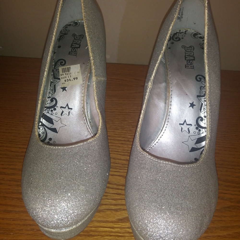 Silver heels